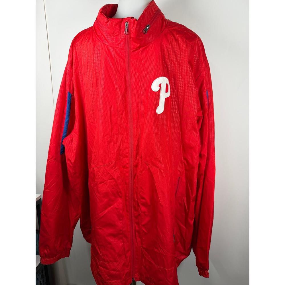 Men's GIII Sports Philadelphia Phillies Jacket Red Full Zip Coat Size xXL